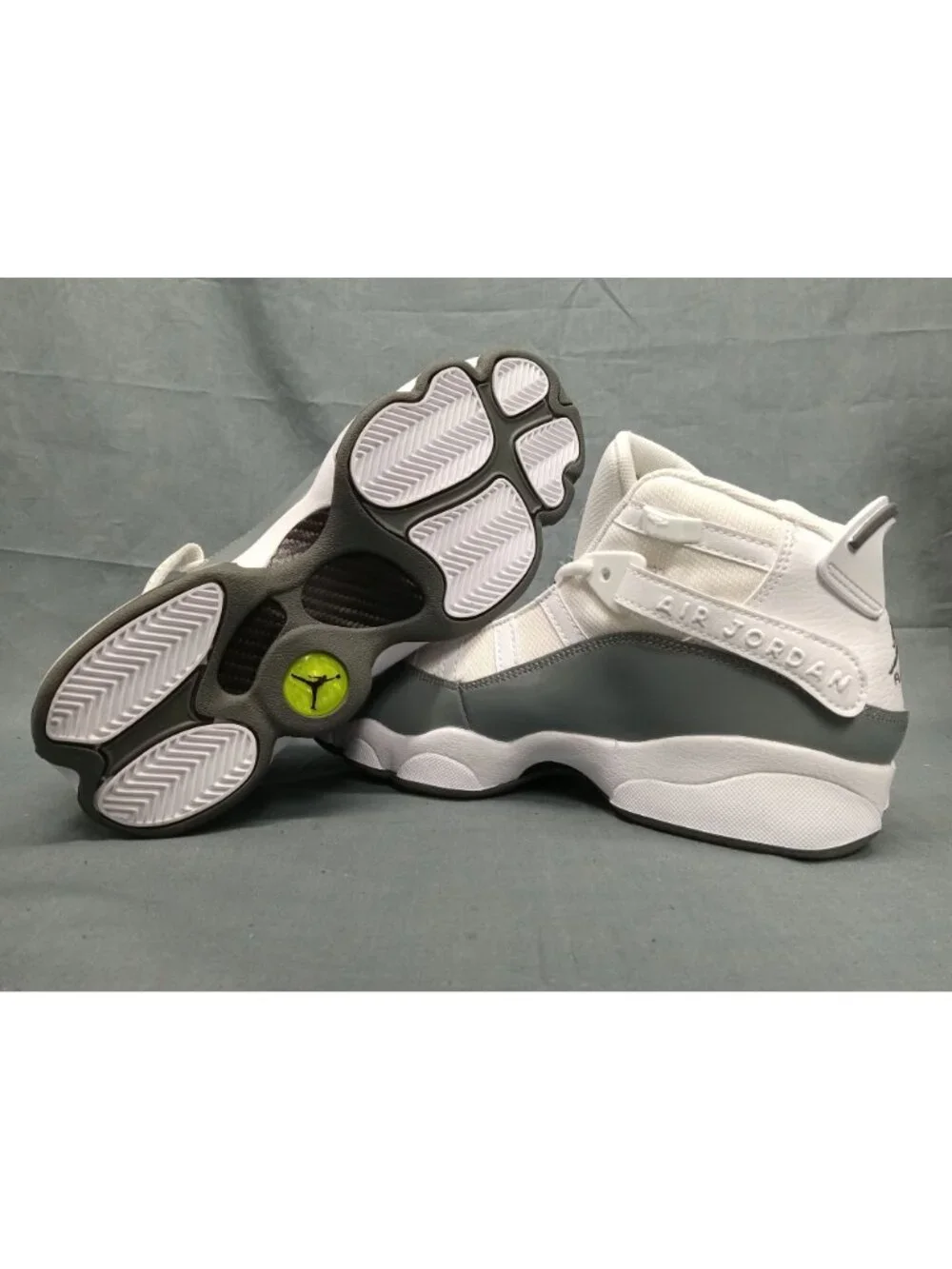 Nike Jordan 6 Rings (GS) Sneakers White Cool Grey Boys Size 5.5 NEW IN BOX!